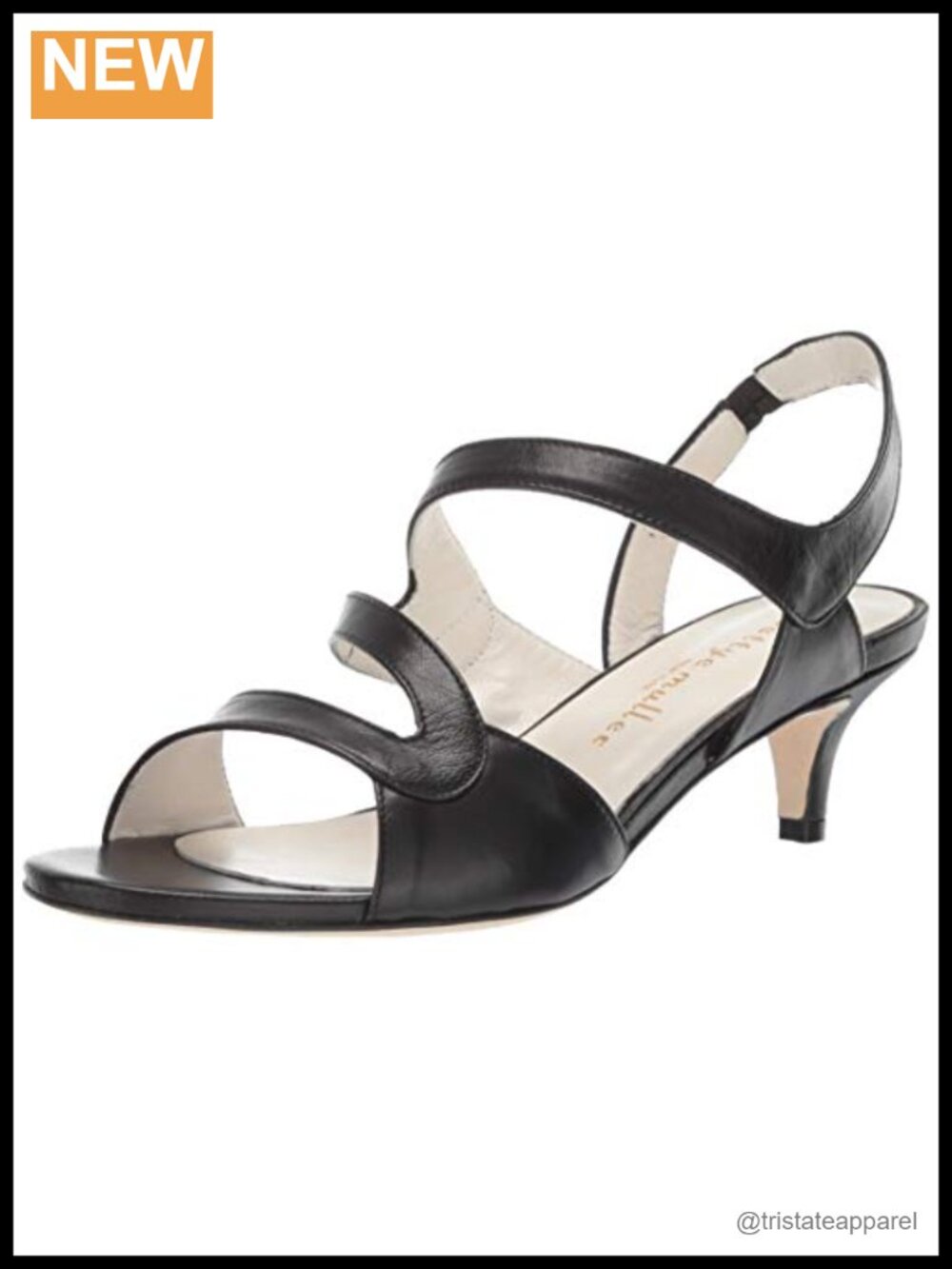 Kitten Heel Slingback Sandal Soft Nappa Leather Open Toe Dress Shoe